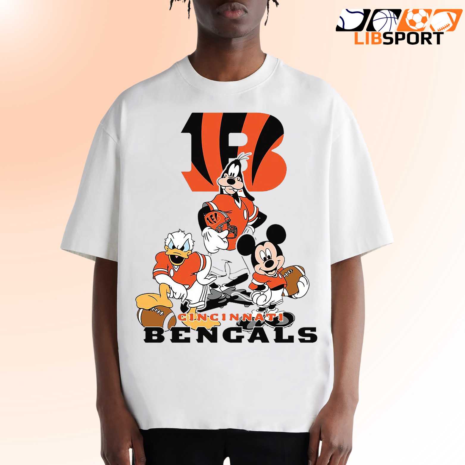 Cincinnati Bengals Disney Friends T Shirt, Minnie Mouse Nfl Tee, Unisex Streetwear Shirt